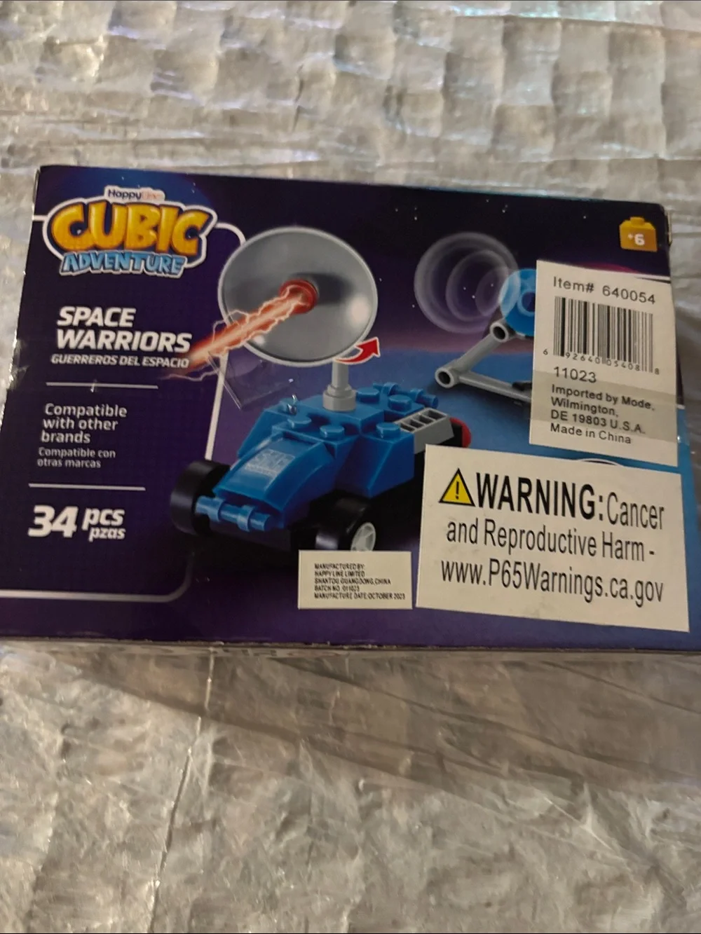 Cubic Adventure Space Warriors Blue Building Set - 34 pcs